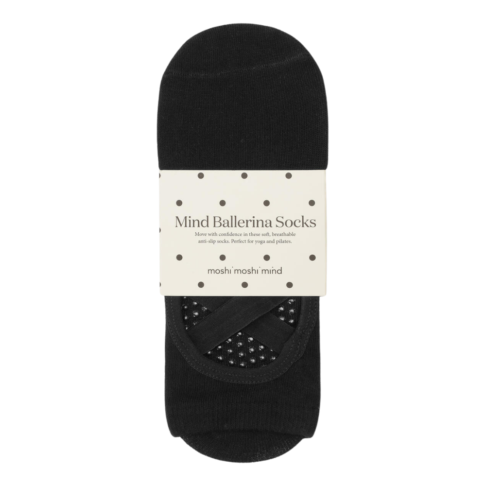 Mind Anti Slip ballerinastrømper - sort